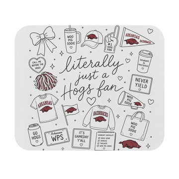 Literally Just a Hogs Fan Mouse Pad — Arkansas Razorbacks Desk Mat