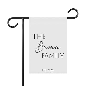 Personalized Family Garden Flag