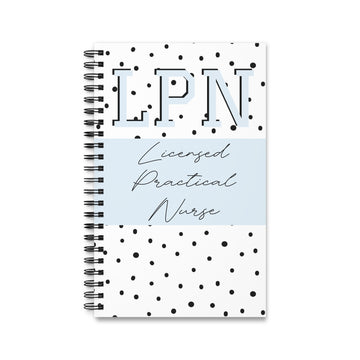 Licensed Practical Nurse Polka Dot Notebook