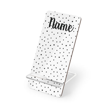 Personalized Polka Dot Phone Stand