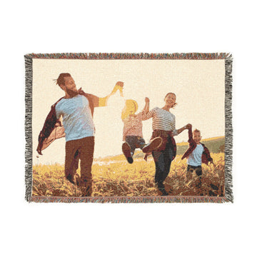 Personalized Photo Woven Blanket